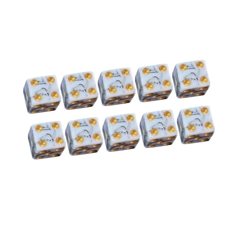 Conjunto De Dados Acrílicos De Seis Lados Brinquedos 16mm Opacos Para Rpg Matemático