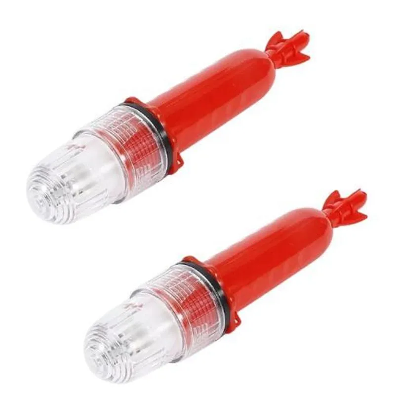 Kit 2 Sinalizadores Super Led Strobo Redes E Pesca Colorido