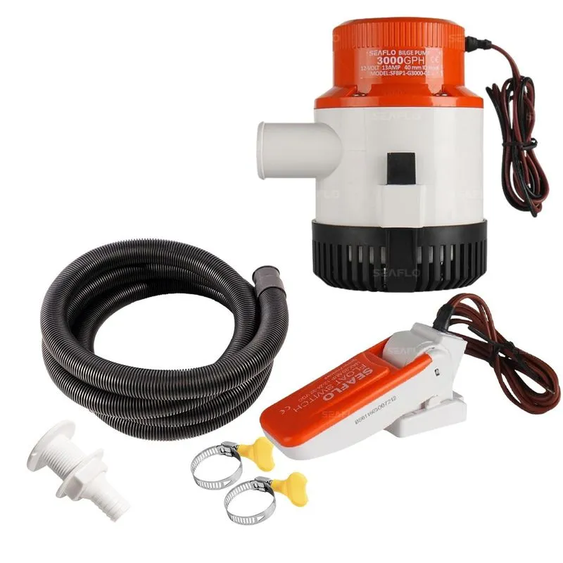 Bomba Porão 3.000gph 12v + Automático E Saída 1-1/2 Seaflo
