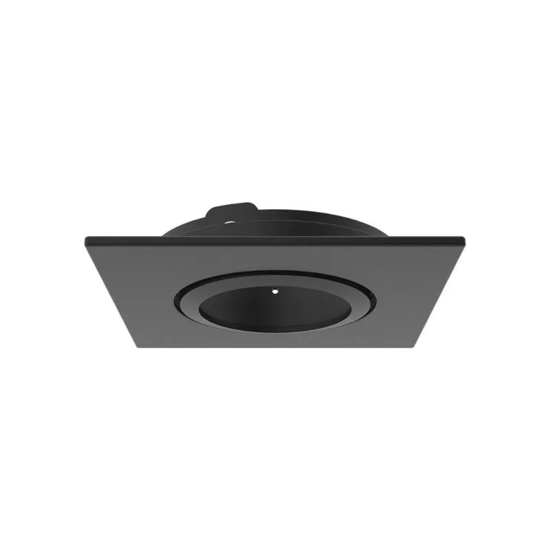 Spot De Embutir Dirigível Quadrado Ar70 Gu10 Preto Interlight