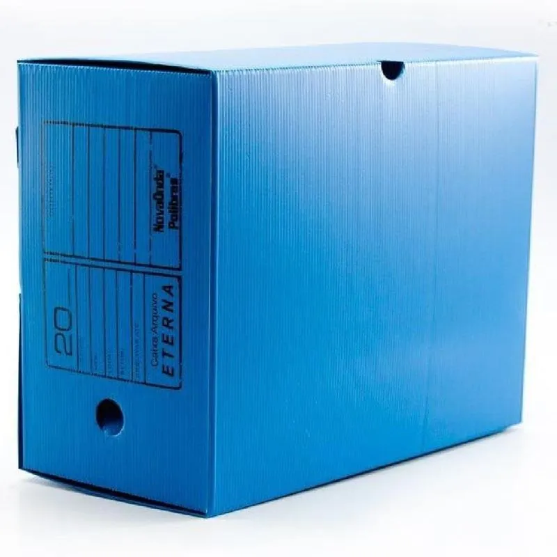Arquivo Morto Gigante Polionda 380x290x175mm Azul 1 UN Polibras