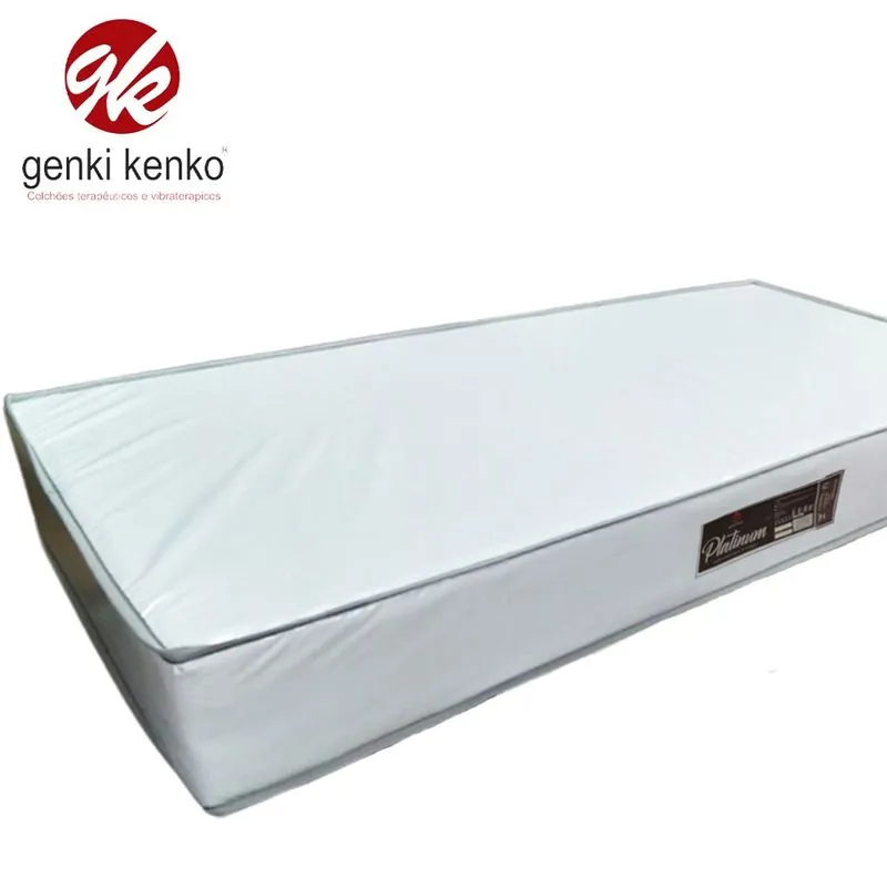 Colchão Impermeável Solteiro D28 Imperial 15x88x188cm Azul ou Branco - Genki Kenko