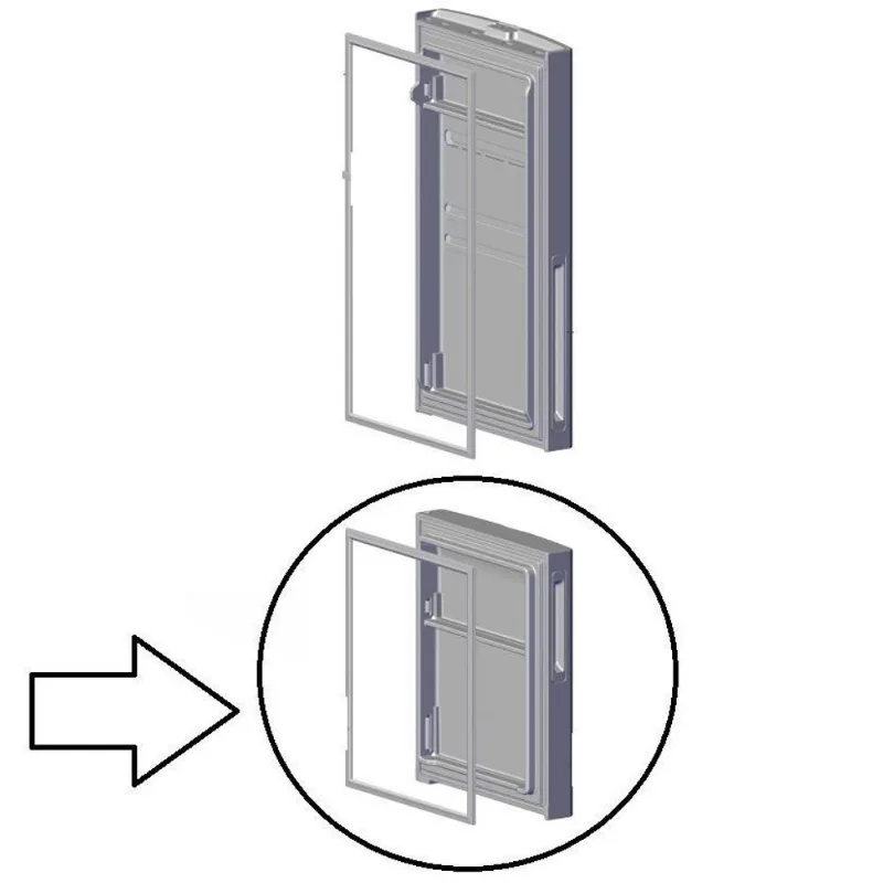 Porta Freezer Branca Geladeira Electrolux Ib45 Db44 70009792
