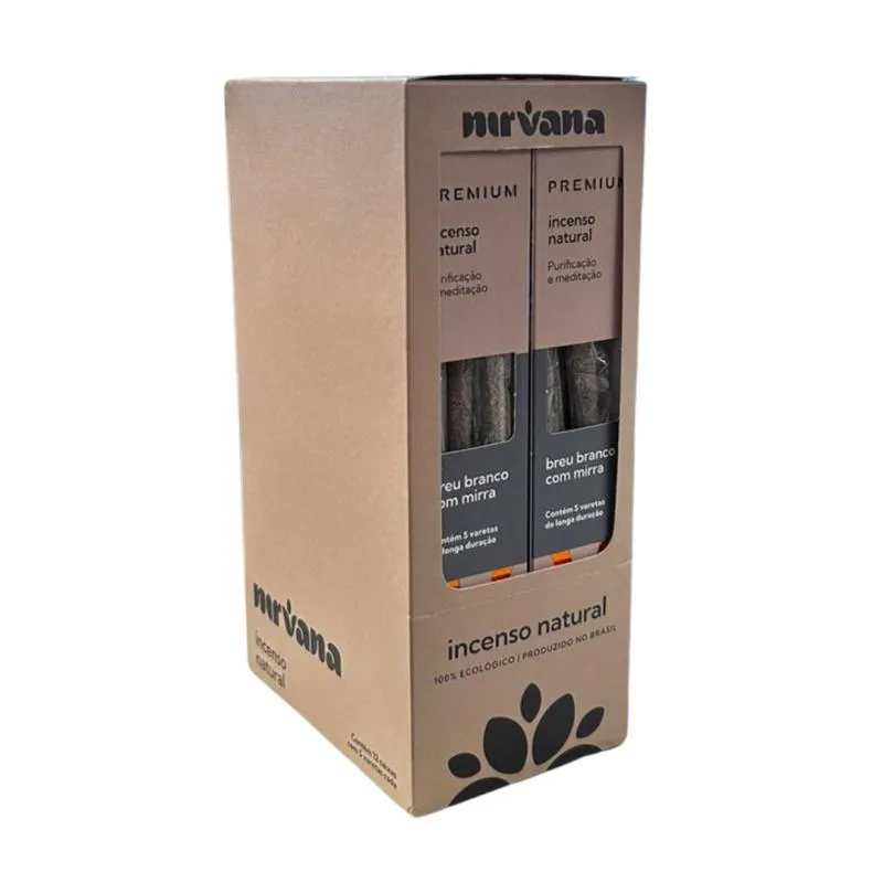 Kit 12 Cxs Incenso Nirvana Premium 5 Varetas - Escolha Aroma