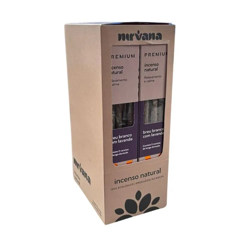 Kit 12 Cxs Incenso Nirvana Premium 5 Varetas - Escolha Aroma