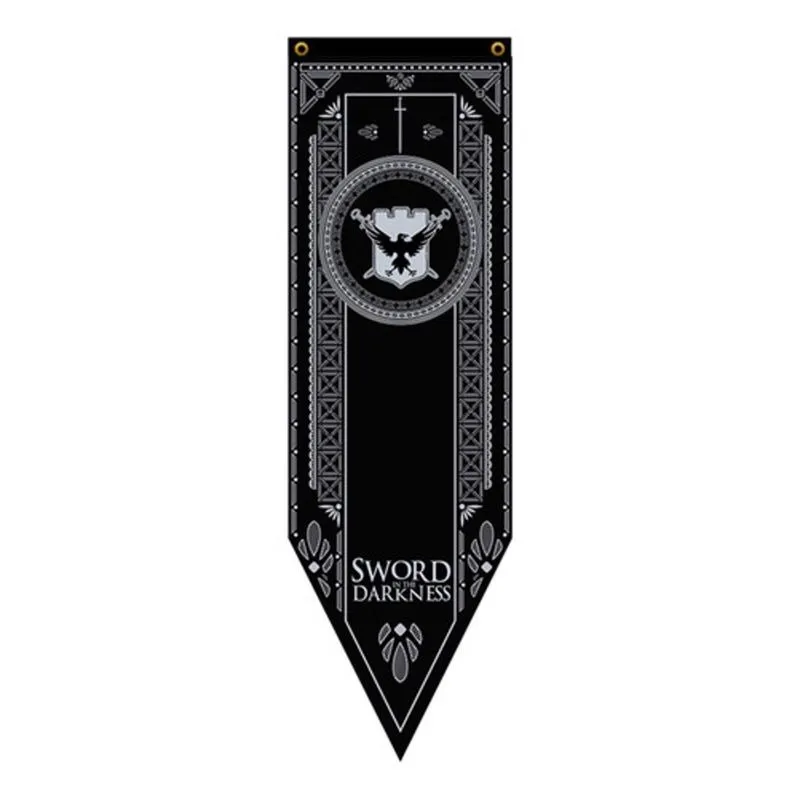 Bandeira Flâmula Brasão Casa Nights Watch Game Of Thrones