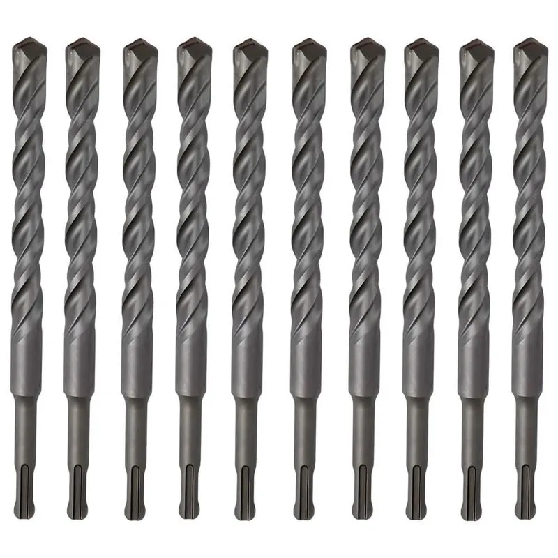Broca Vídea Fura Parede Concreto 10Mm X 160Mm Sds Plus 10 Un