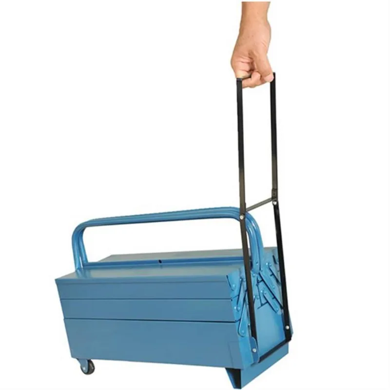 Caixa Para Ferramentas Sanfonada Com 5 Gavetas 50cm Com 2 Rodas E Cabo Dobravel - 48710 - Fercar Fercar