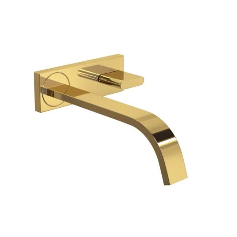 Torneira para Lavatório de Parede com Chapa Polo Gold