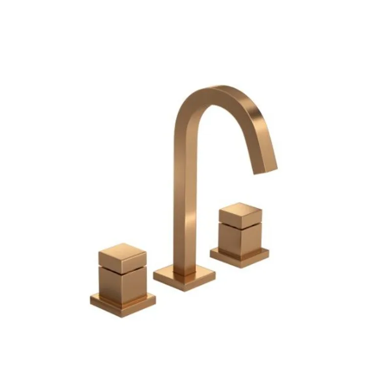 Misturador para Lavatório de Mesa Bica Alta Cubo Gold Matte