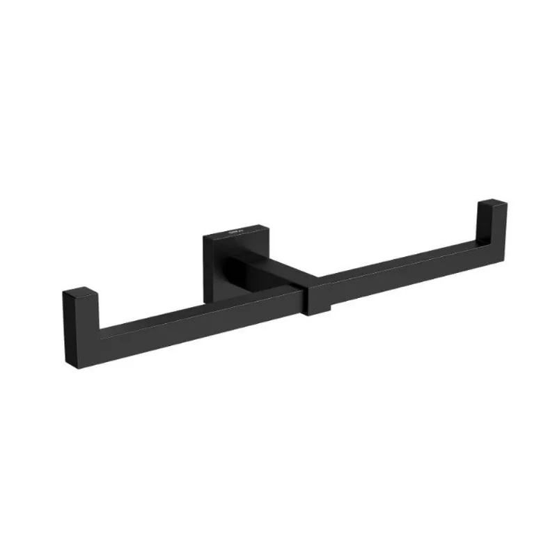 Papeleira Dupla Quadratta Black Matte
