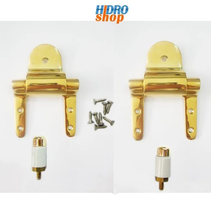 Fixação Slow Close Gold Assento Poliéster Deca Link Omega Carrara Nuova Duna - FX237GL
