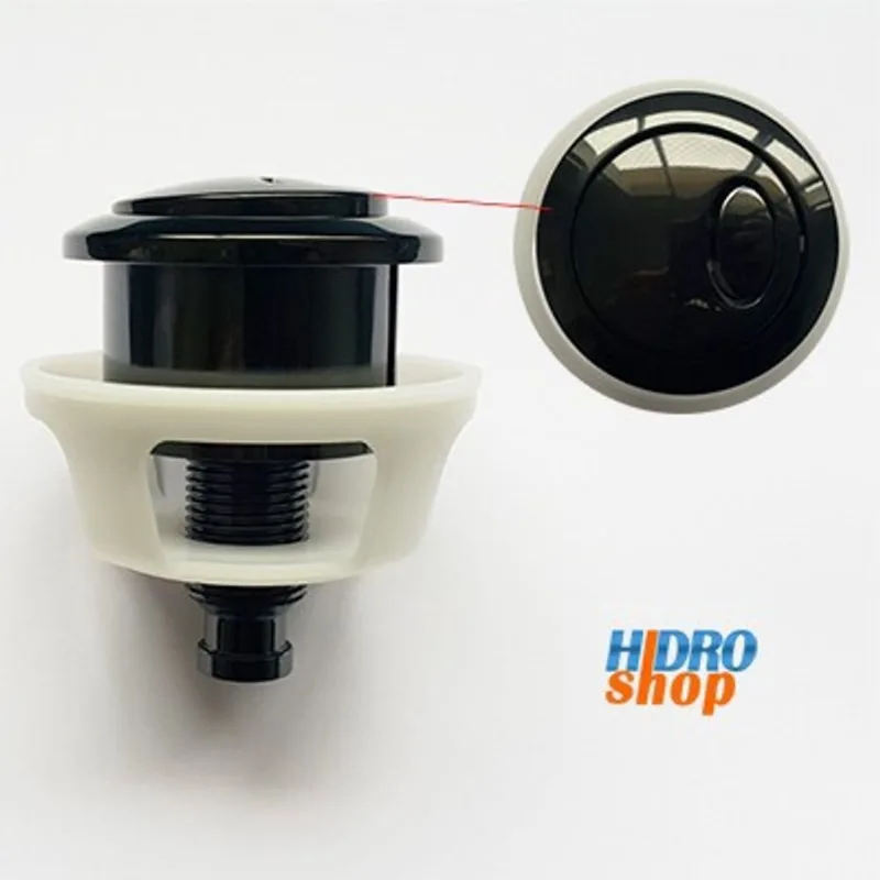 Botão Black Noir Duplo Acionamento Caixa Acoplada Deca - SI14BLNO - DECA