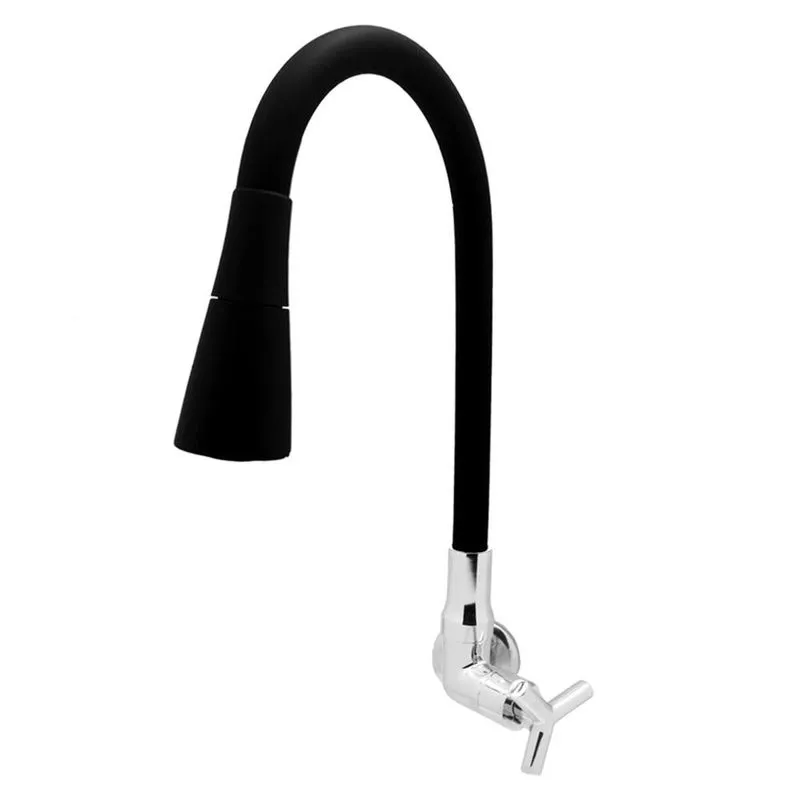 Torneira Para Cozinha De Parede Conic C55 Luxo Preto