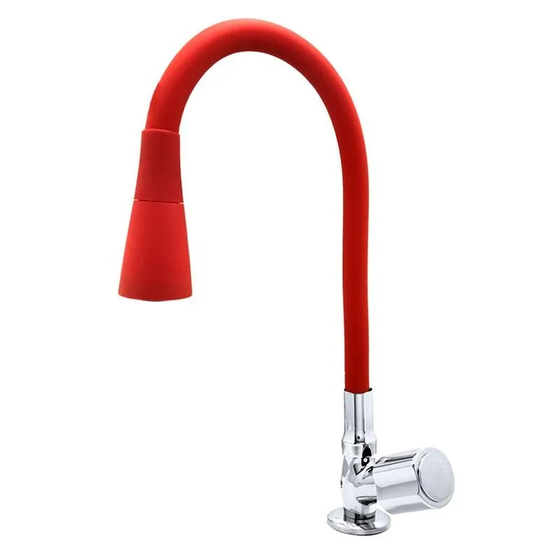 Torneira Para Cozinha De Mesa Conic C40 Luxo Vermelho