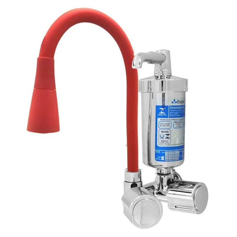 Torneira Para Cozinha De Parede Conic C40 Luxo Vermelho