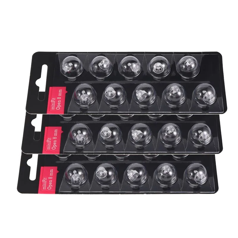 Cúpula De Aparelho Auditivo Para Oticon Minifit Baixo 8mm Aberto (3 Pacotes),d