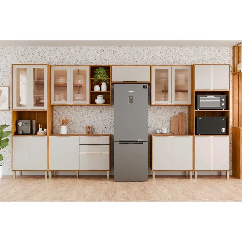 Cozinha Modulada MGM 7 Peças Brilhante C7P112 Cinamomo/Off