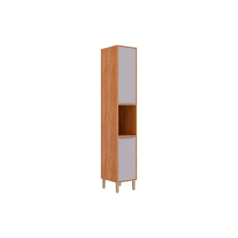 Paneleiro Cozinha Modulado Áurea C/ 2 Portas 37cm Cinamomo/platina Mgm