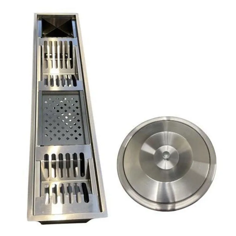 Calha Organizador Gourmet Pia 90cm Louças + Lixeira 5l Cozinha Bancada