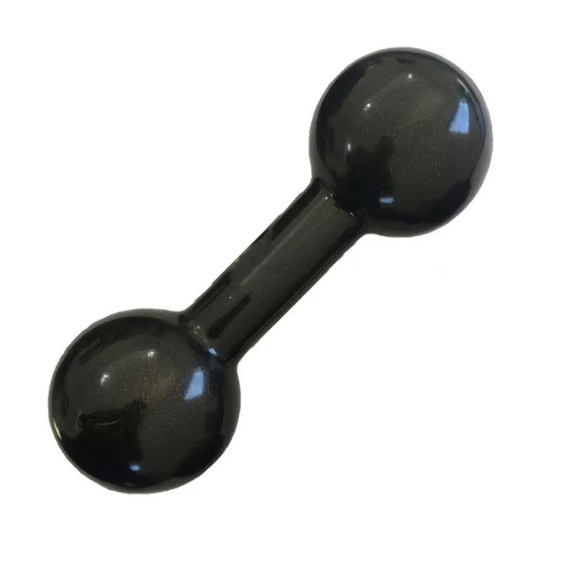 Halter Emborrachado 4kg Com Pegada Firme Preto Iniciativa Fitness 4kg
