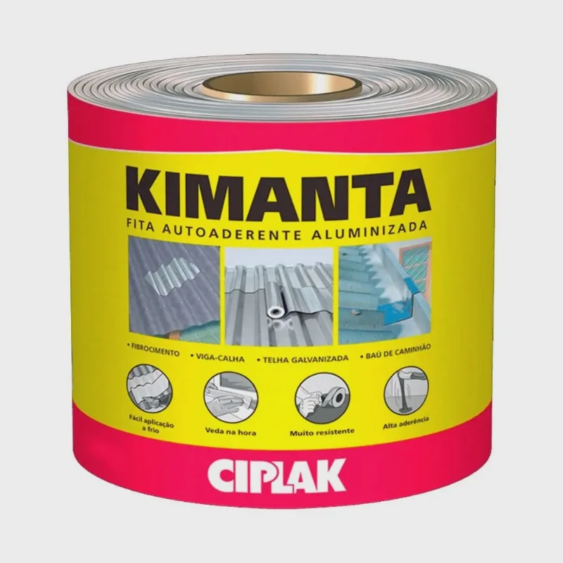 Manta Asfáltica Aluminizada Autoadesiva Kimanta Ciplak 10cm x 10m Sika