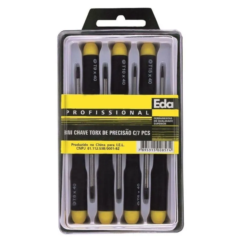 Jogo De Chave Torx De Precisão - 7 Peças - Eda
