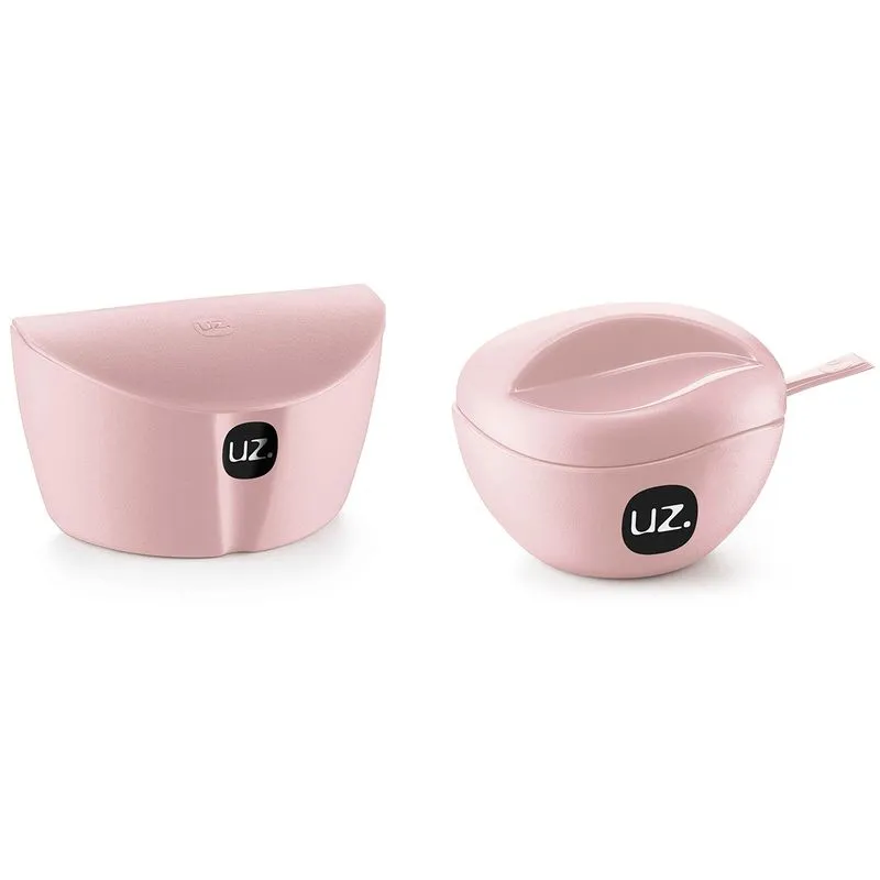 Kit 2 Peças Para Cozinha Com Saleiro E Açucareiro Com Colher Bpa Free Uz