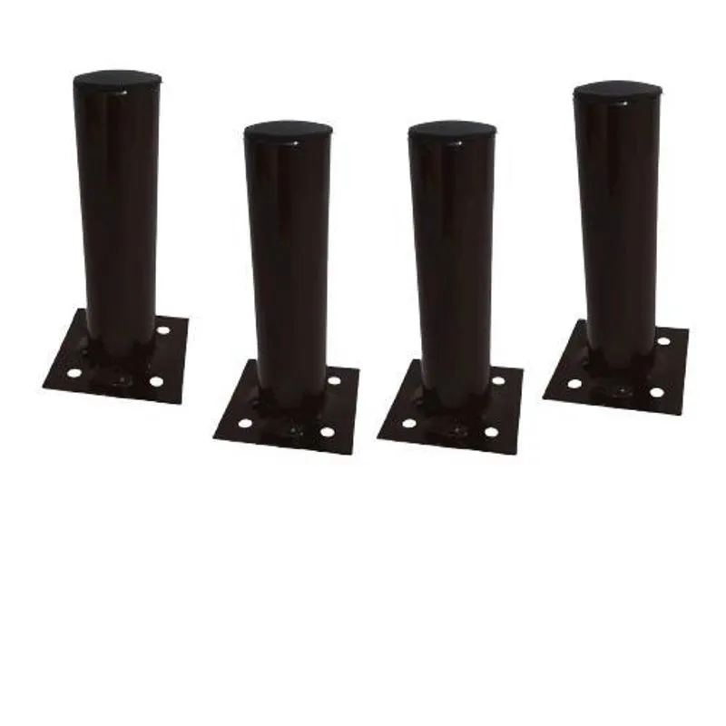 Kit 4 Pe Ferro Tipo Cannes Hairpin Legs Redondo 12cm Marron