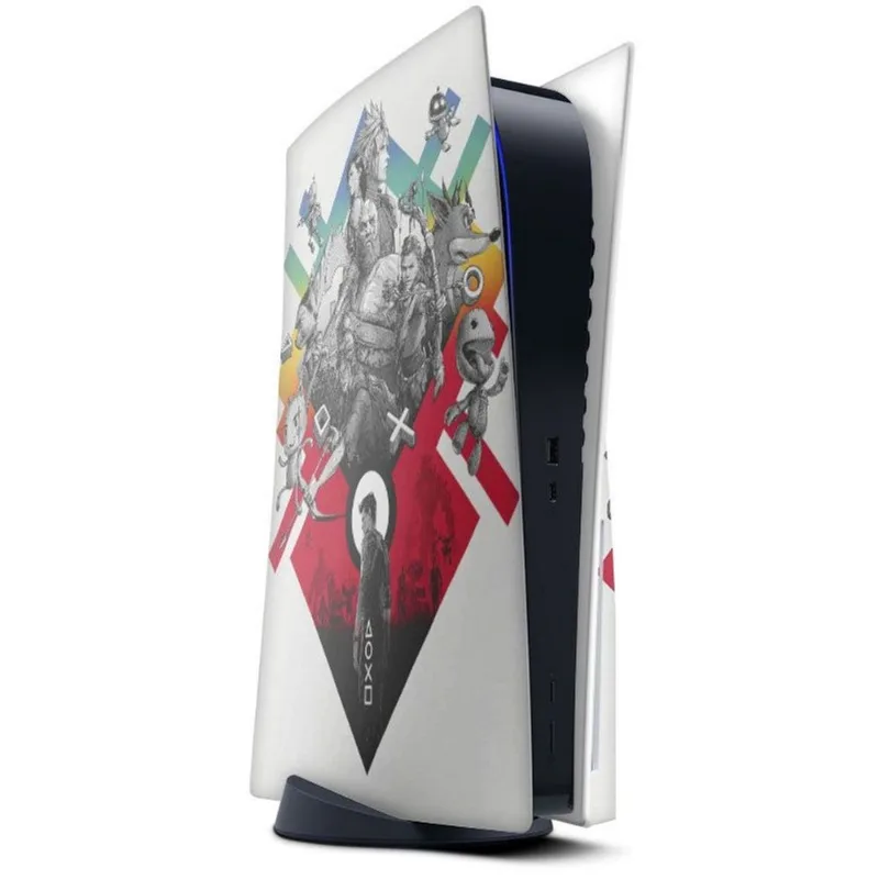Skin Adesivo PS5 com disco e 2 controles Dualsense Playstation Sony b4