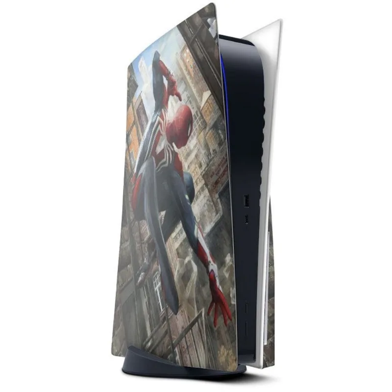 Skin Adesivo PS5 com disco e 2 controles Dualsense Homem Aranha b6