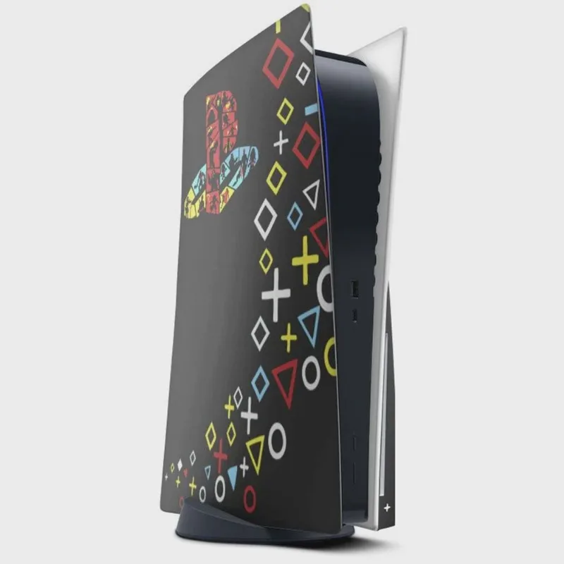 Skin Adesivo PS5 com disco e 2 controles Dualsense Playstation Sony b8