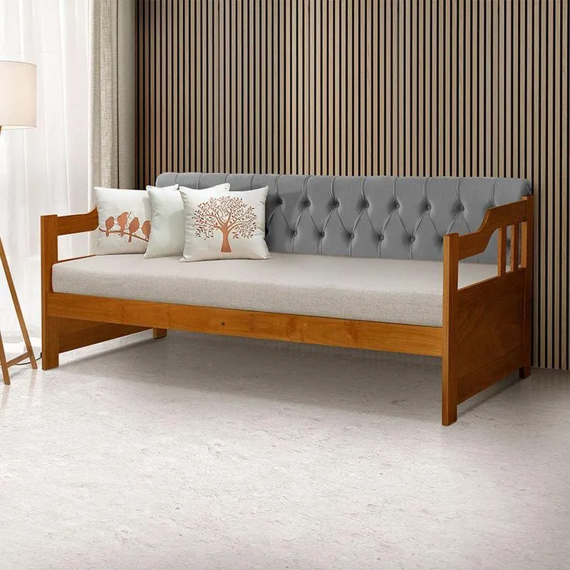 Sofá-cama Dublin Mona 3 Lugares 195cm Cinza