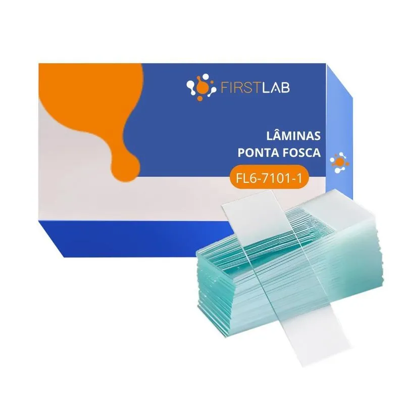 Lâmina Microscopia Ponta Fosca Cx.50 Uni