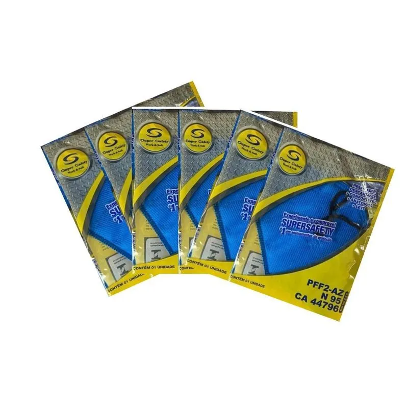 Respirador Pff2 Máscara Azul Kit 85 Unidades Super Safety