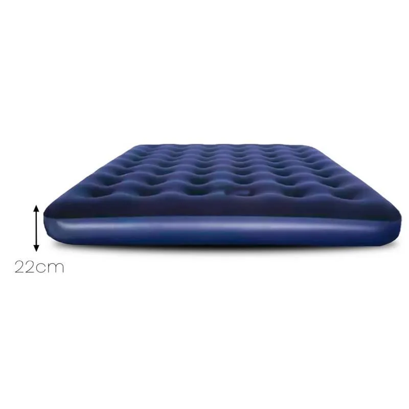 Colchão Inflável Casal Camping Queen Cama Resistente