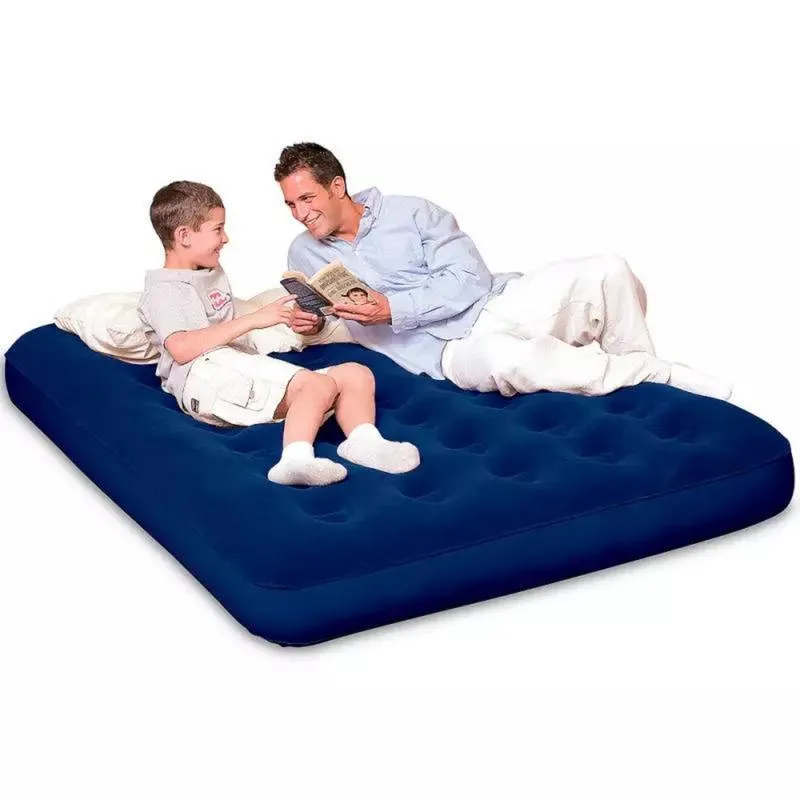 Colchão Inflável Casal 191x22x137cm Camping Elevado Queen