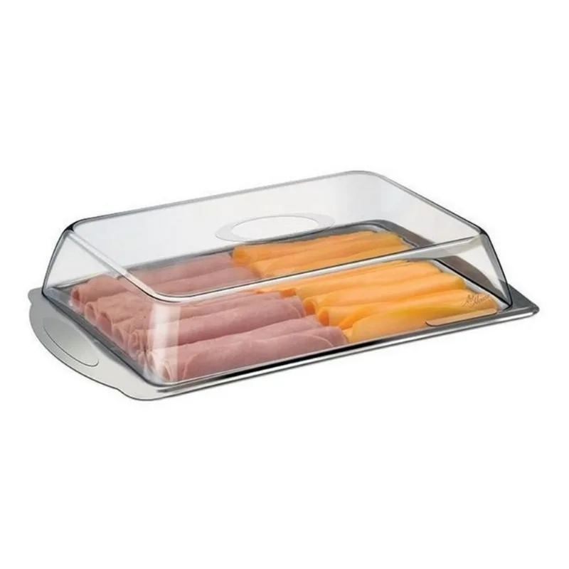 Porta Frios Duplo Organizador Pote Divisória Alimentos