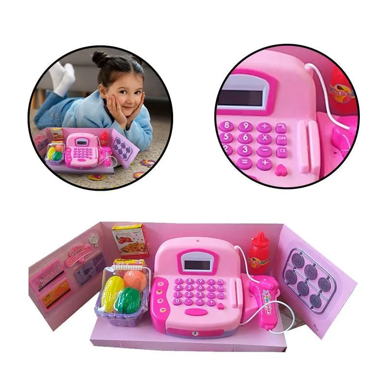 Mini Caixa Registradora Infantil Luz E Som Menino Menina