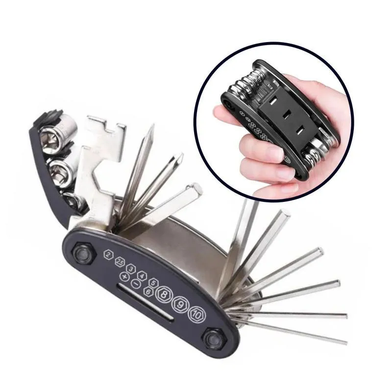 Kit Reparo Bike Bicicleta 12 Ferramentas Remendo Remendar