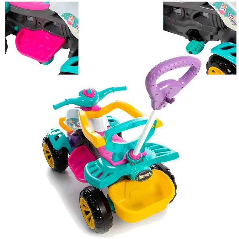 Carrinho Passeio Quadriciclo Infantil Menina Brinquedo