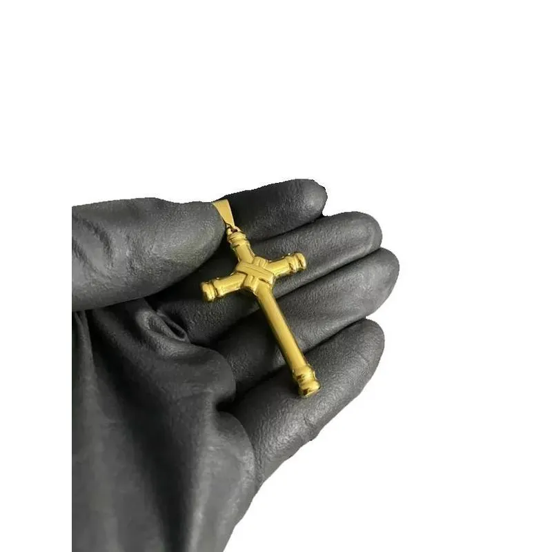 Pingente Cruz Amarrada - Banhado A Ouro 18k