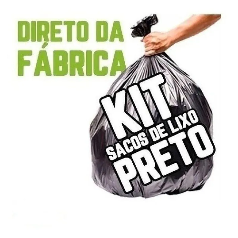 Kit Sacos 40Lts E 60Lts Com 100 Unidades Cada Pacote
