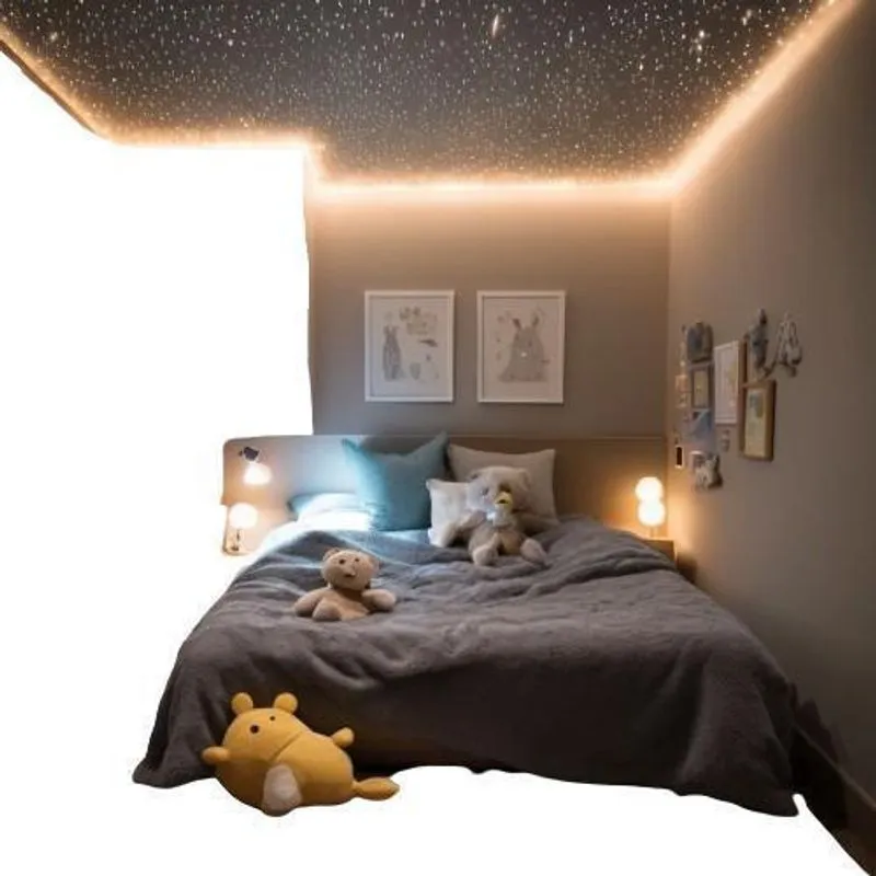 Kit Luminado 300 Fibra Ótica Rgb Mix Decoração Led