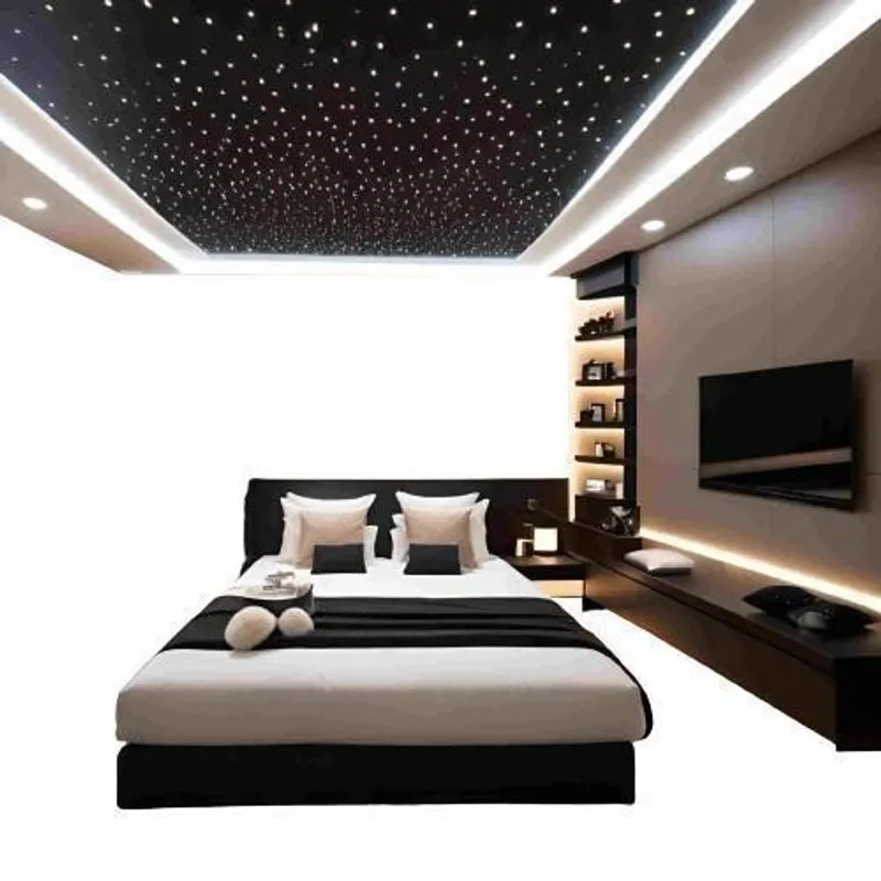 Cristal Kit Iluminação Teto Céu Estrelado Fibra Ótica 100
