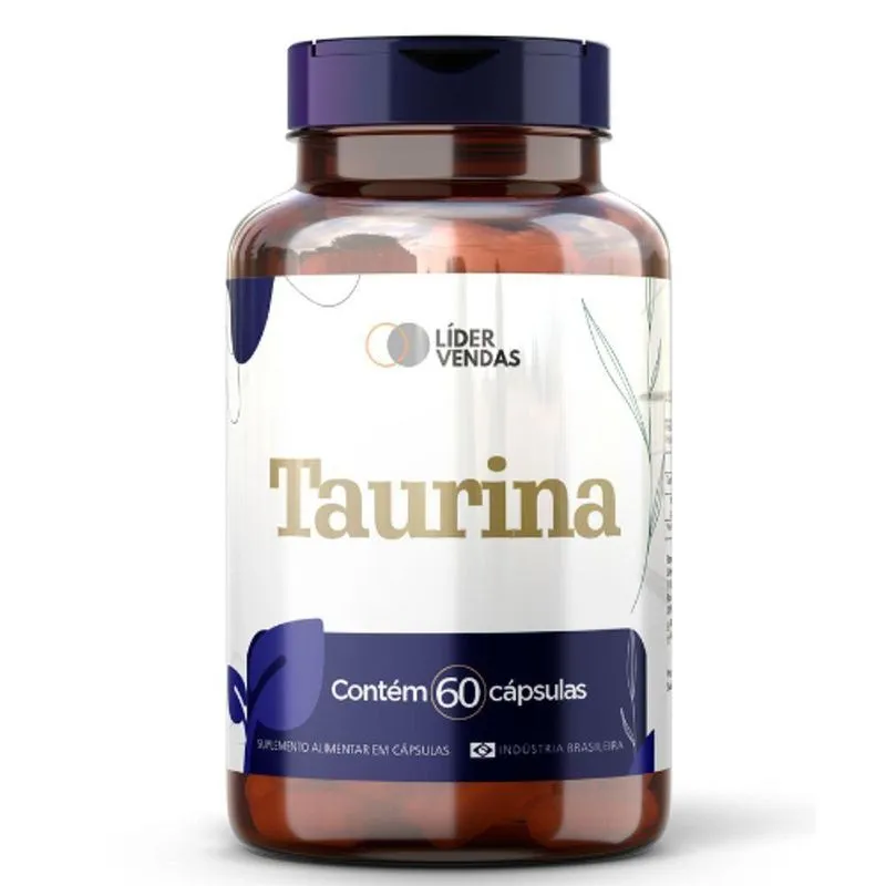Taurina 500mg Com 60 Cápsulas - Energia, Foco E Desempenho Em Alta Performance