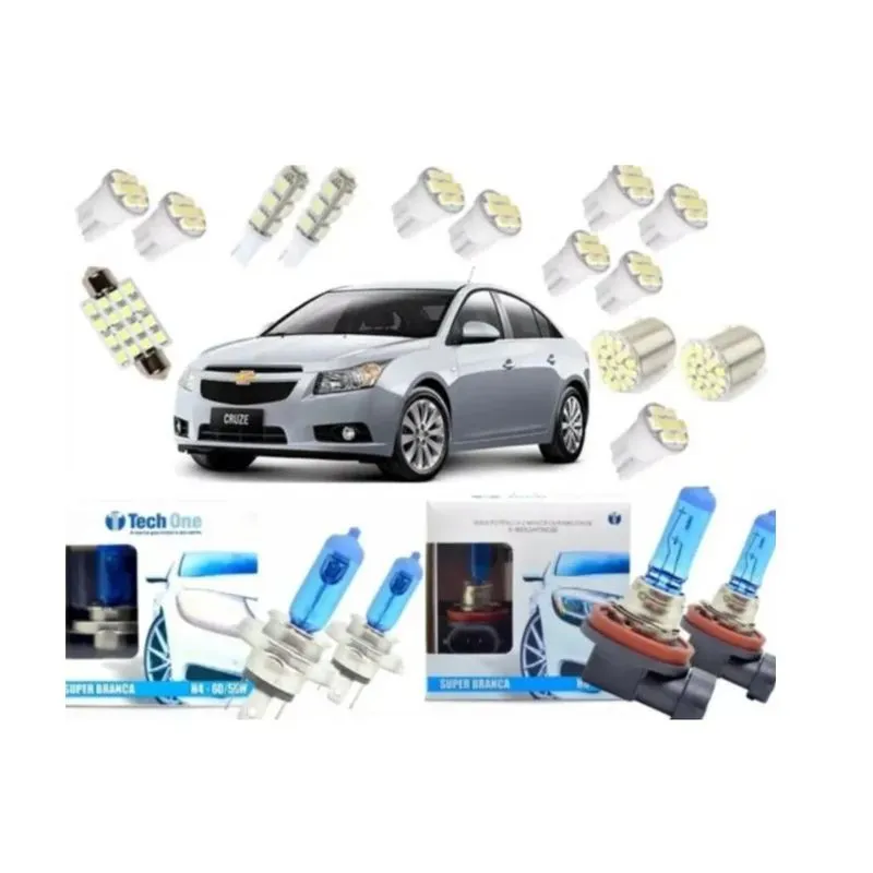 Kit Gm Cruze Lâmpada Led Super Branca 2011 2012 2013 2014