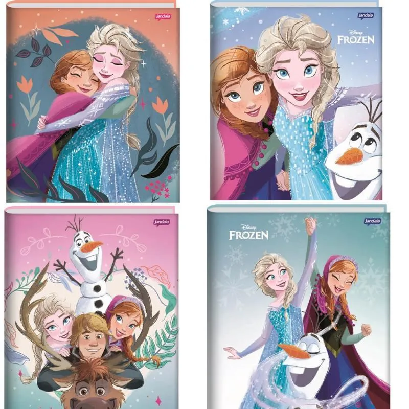 Caderno Brochura 1/4 80Fls Frozen 69200 24 Jandaia