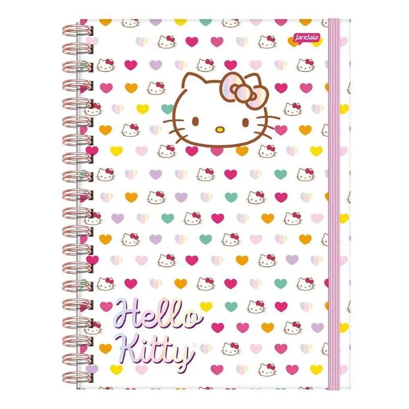 Caderno Neo Univ 1 Matéria 90G 80Fls Hello Kitty Jandaia