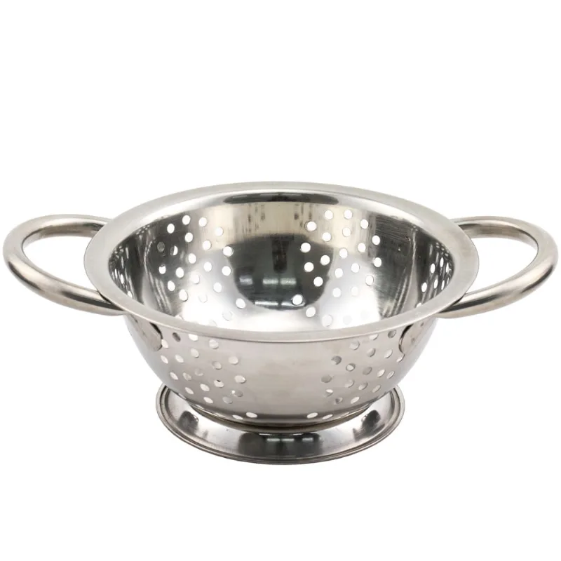 Escorredor Macarrão em Inox Útil Bazar 16cm MCL110616